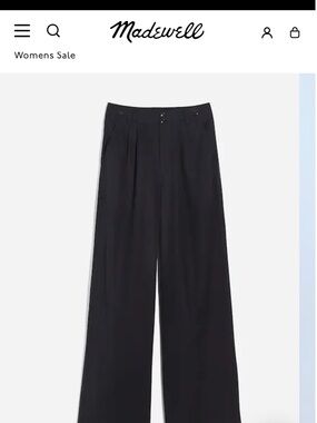 Madewell The Harlow Wide Leg Pant Size 2
